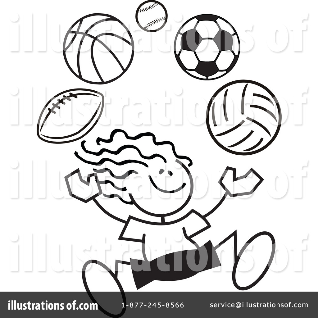 free sports clipart black and white - photo #28