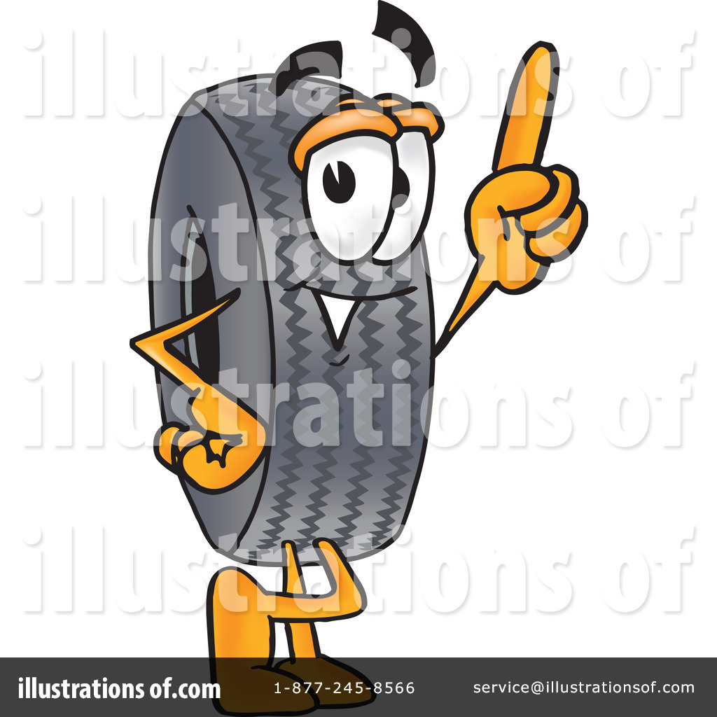 Tire Clipart #8065 - Illustration by Toons4Biz