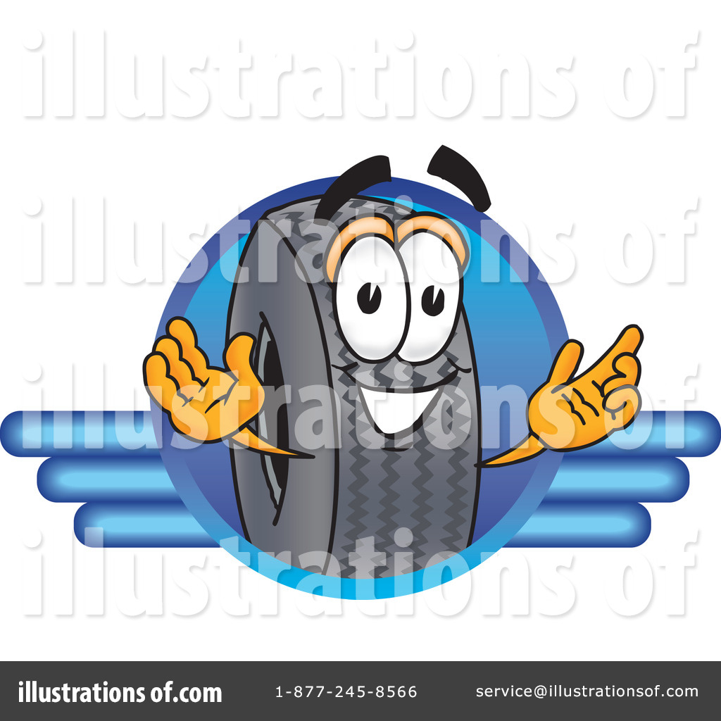 Tire Clipart #8082 - Illustration by Toons4Biz
