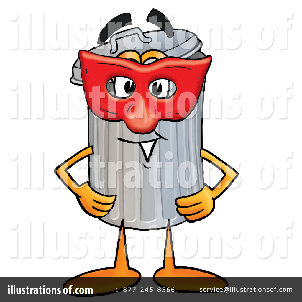 Trash Can Character Clipart #12781 - Illustration by Toons4Biz