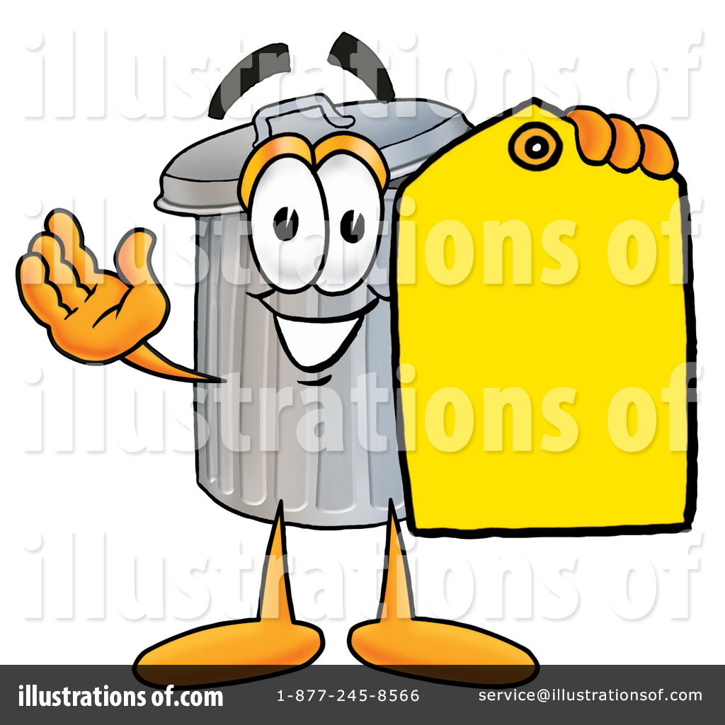 Trash Can Character Clipart #12787 - Illustration by Toons4Biz