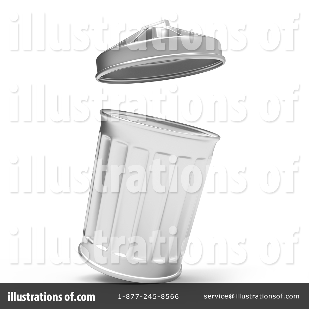 Trash Can Clipart #1668105 - Illustration by Steve Young