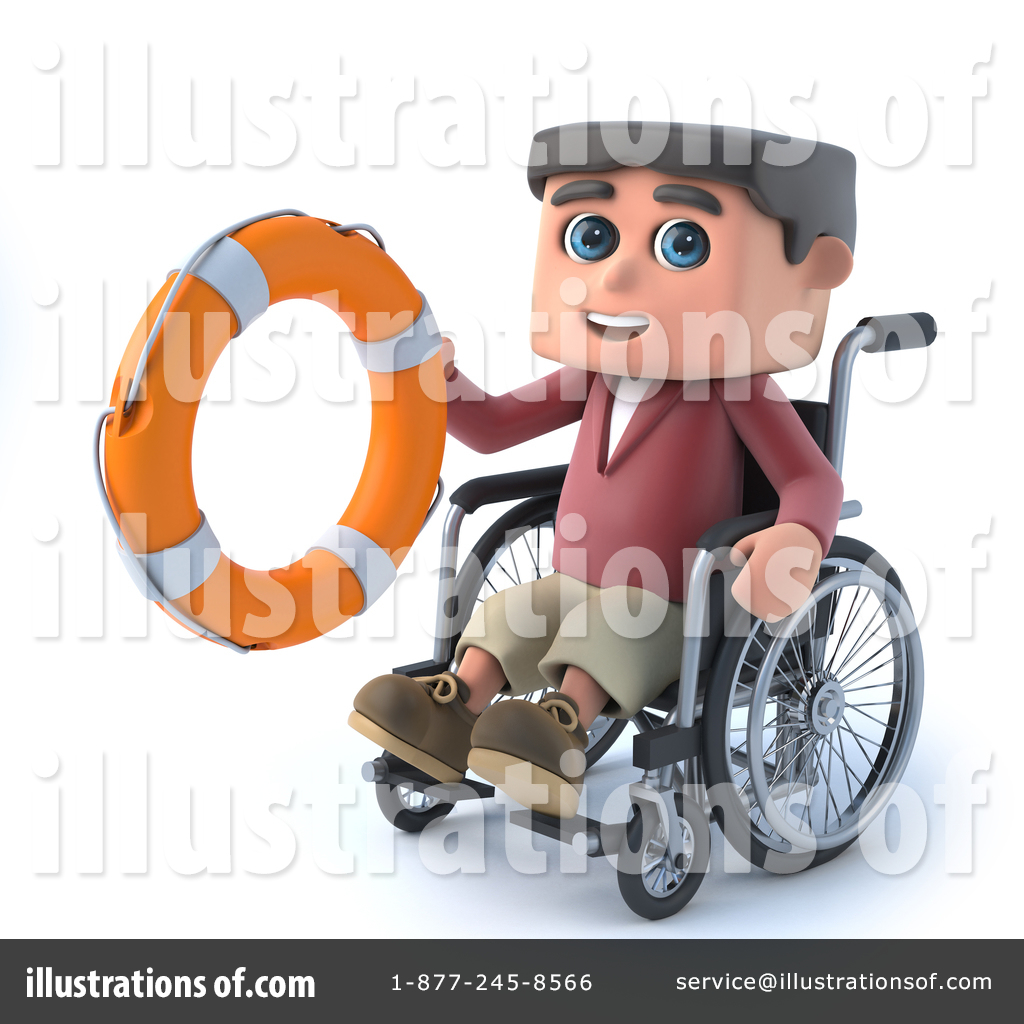 Wheelchair Clipart #1662229 - Illustration by Steve Young