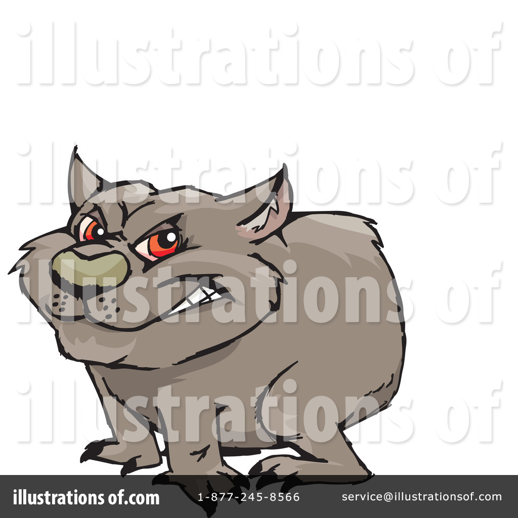 Wombat Clipart #65158 - Illustration by Dennis Holmes Designs