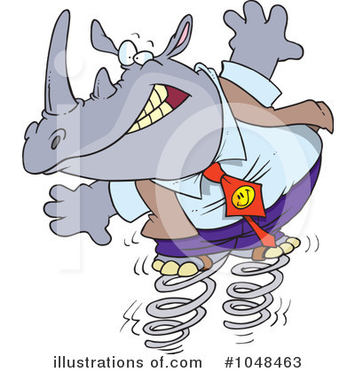 Rhino Clipart #1048463 by toonaday