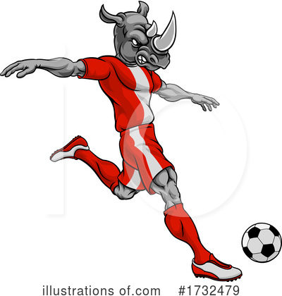 Soccer Player Clipart #1732479 by AtStockIllustration