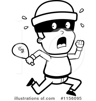 Royalty-Free (RF) Robber Clipart Illustration by Cory Thoman - Stock Sample #1156095