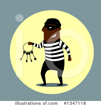 Robber Clipart #1347118 by Vector Tradition SM