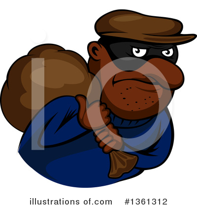 Stealing Clipart #1361312 by Vector Tradition SM