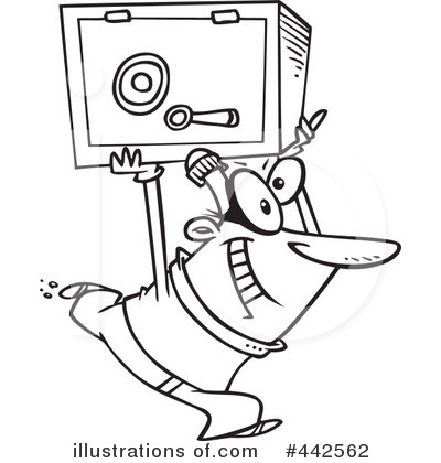 Royalty-Free (RF) Robber Clipart Illustration by toonaday - Stock Sample #442562