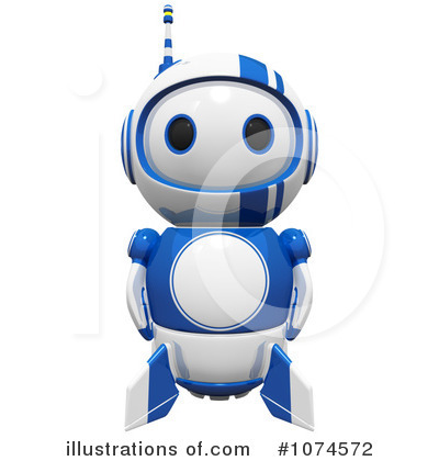 Blueberry Robot Clipart #1074572 by Leo Blanchette