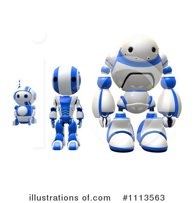 Blueberry Robot Clipart #1113563 by Leo Blanchette