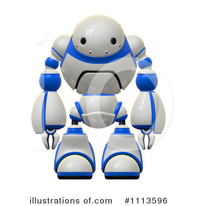 Robots Clipart #1113596 by Leo Blanchette