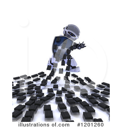 Royalty-Free (RF) Robot Clipart Illustration by KJ Pargeter - Stock Sample #1201260