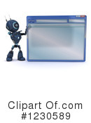Robot Clipart #1230589 by KJ Pargeter