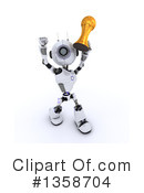 Robot Clipart #1358704 by KJ Pargeter