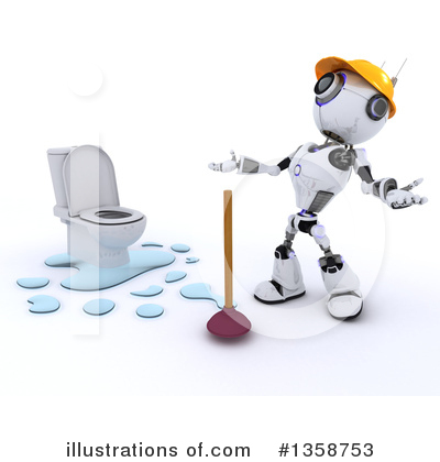 Robots Clipart #1358753 by KJ Pargeter