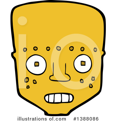 Robot Head Clipart #1388086 by lineartestpilot