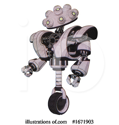 Royalty-Free (RF) Robot Clipart Illustration by Leo Blanchette - Stock Sample #1671903