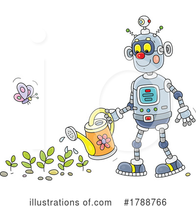 Royalty-Free (RF) Robot Clipart Illustration by Alex Bannykh - Stock Sample #1788766