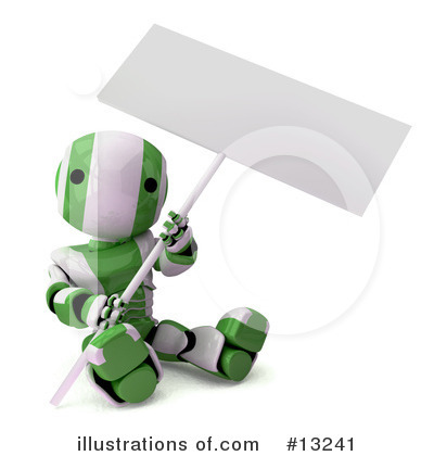 Royalty-Free (RF) Robots Clipart Illustration by Leo Blanchette - Stock Sample #13241