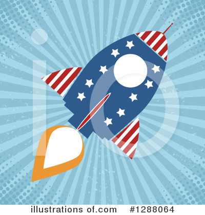 Royalty-Free (RF) Rocket Clipart Illustration by Hit Toon - Stock Sample #1288064