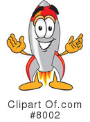 Rocket Clipart #8002 by Mascot Junction