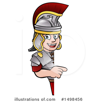 Roman Soldier Clipart #1498456 by AtStockIllustration