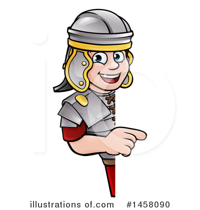 Royalty-Free (RF) Roman Soldier Clipart Illustration by AtStockIllustration - Stock Sample #1458090