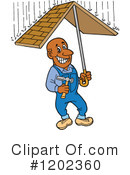 Roofer Clipart #1202360 by LaffToon