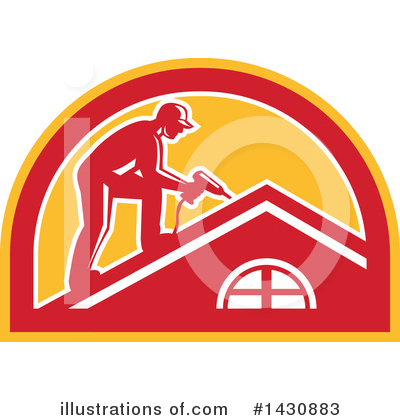 Roofing Clipart #1430883 by patrimonio