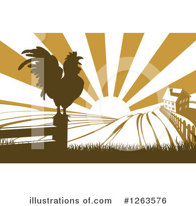 Royalty-Free (RF) Rooster Clipart Illustration by AtStockIllustration - Stock Sample #1263576