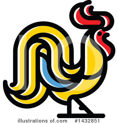 Rooster Clipart #1432851 by elena