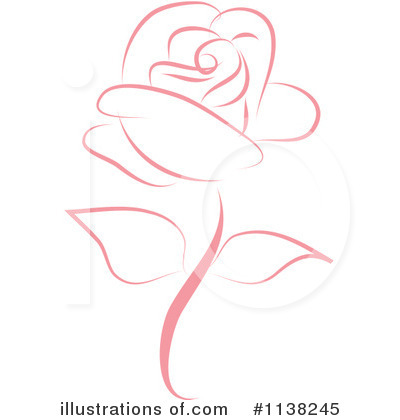 Royalty-Free (RF) Rose Clipart Illustration by Vitmary Rodriguez - Stock Sample #1138245