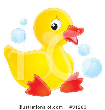 Royalty-Free (RF) Rubber Ducky Clipart Illustration by Alex Bannykh - Stock Sample #31283