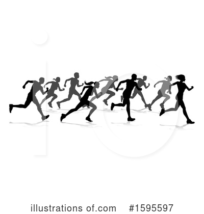 Runners Clipart #1595597 by AtStockIllustration