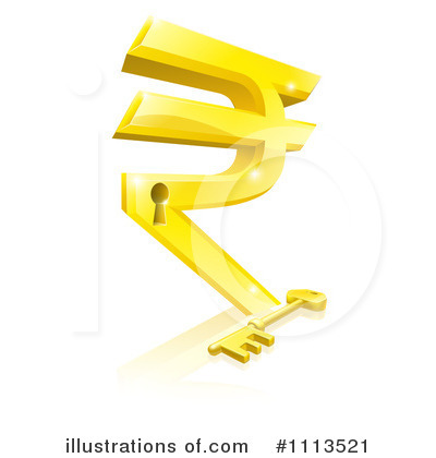 Royalty-Free (RF) Rupee Clipart Illustration by AtStockIllustration - Stock Sample #1113521