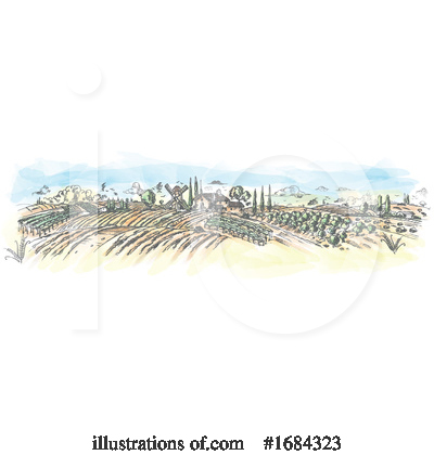 Vineyard Clipart #1684323 by Domenico Condello