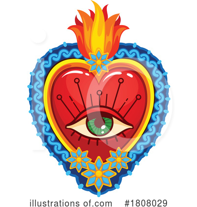 Sacred Heart Clipart #1808029 by Vector Tradition SM