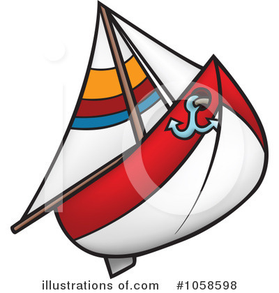 Sailboat Clipart #1058598 - Illustration by dero