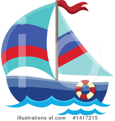 Sailboats Clipart #1417215 by visekart