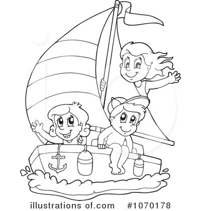 Royalty-Free (RF) Sailing Clipart Illustration by visekart - Stock Sample #1070178