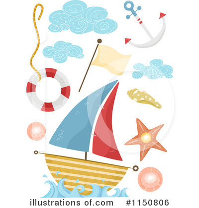 Royalty-Free (RF) Sailing Clipart Illustration by BNP Design Studio - Stock Sample #1150806