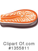 Salmon Clipart #1355811 by Vector Tradition SM