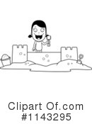 Sand Castle Clipart #1143295 by Cory Thoman