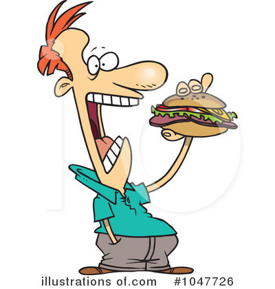 Royalty-Free (RF) Sandwich Clipart Illustration by toonaday - Stock Sample #1047726