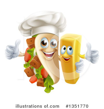 Royalty-Free (RF) Sandwich Clipart Illustration by AtStockIllustration - Stock Sample #1351770