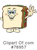 Sandwich Clipart #78957 by Dennis Holmes Designs