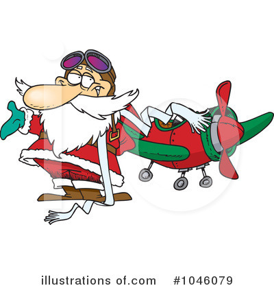 Royalty-Free (RF) Santa Clipart Illustration by toonaday - Stock Sample #1046079