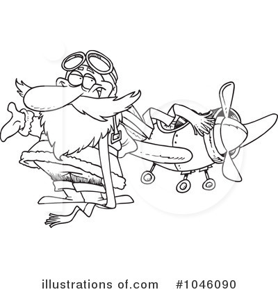 Airplane Clipart #1046090 by toonaday